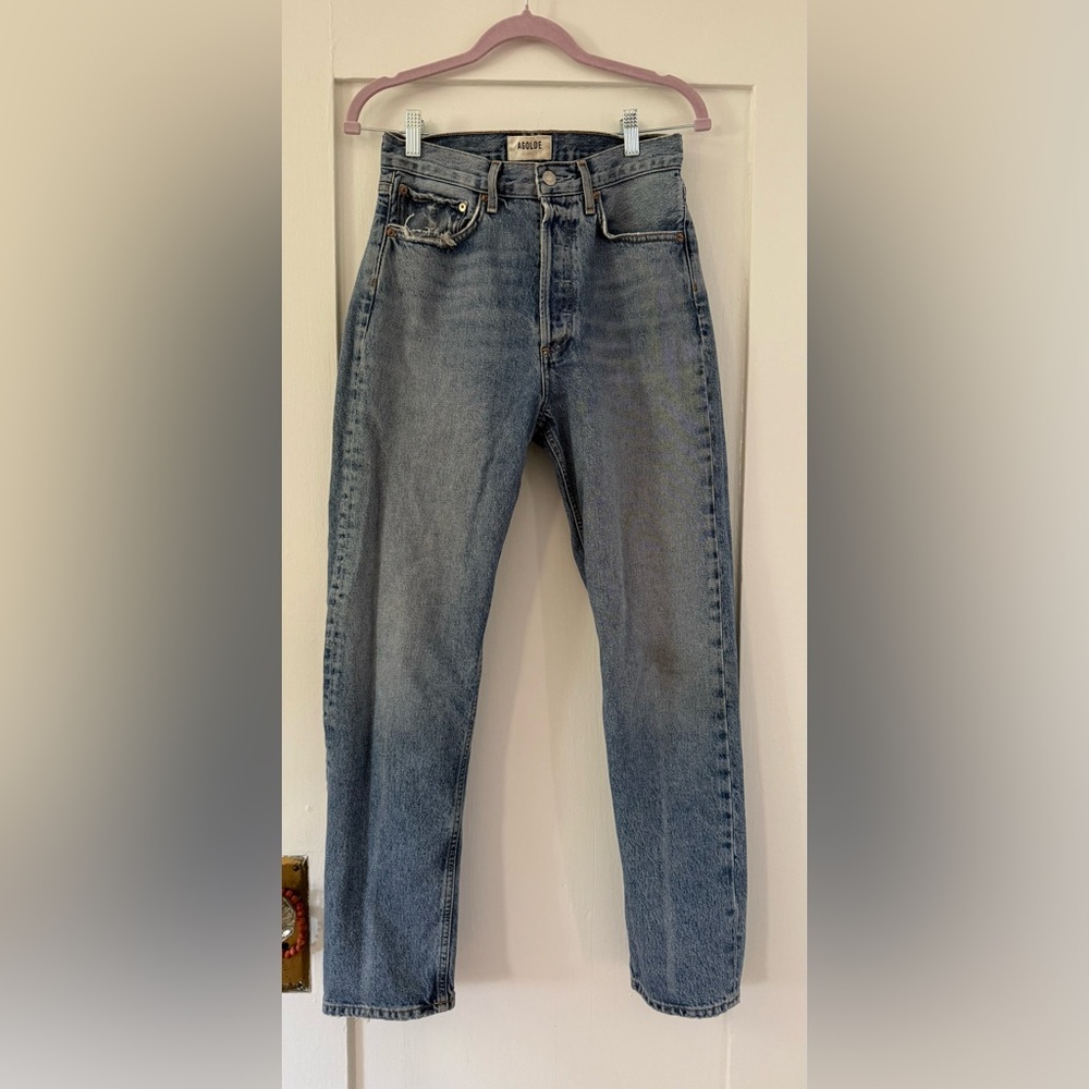 AGOLDE 90s Jean Mid Rise Straight in Hooked size 24
